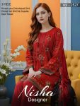 Nisha Designer – Summer Collection 2025 (Vol-2527 | New Arrivals) Printed Embroidered 3-Piece Unstitched Suit – 10 Exclusive Designs