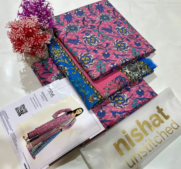 Nishat Linen Summer 2025 Printed Lawn Suit Set Nishat Linen Summer 2025 printed lawn 3PC suit with fancy dupatta