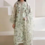 Sapphire Elvan digital printed linen shirt, dupatta, and dyed trouser β wholesale unstitched suits set