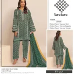 Taana Baana Viscose Winter Unstitched 2025 – Printed shirt, dupatta, and trouser – 09 designs in different colors – Pakistani winter dresses