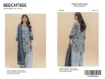 Beechtree Winter Linen Collection 2025 – Digital printed shirt, printed dupatta, dyed trouser – New Arrival Pakistani unstitched suits