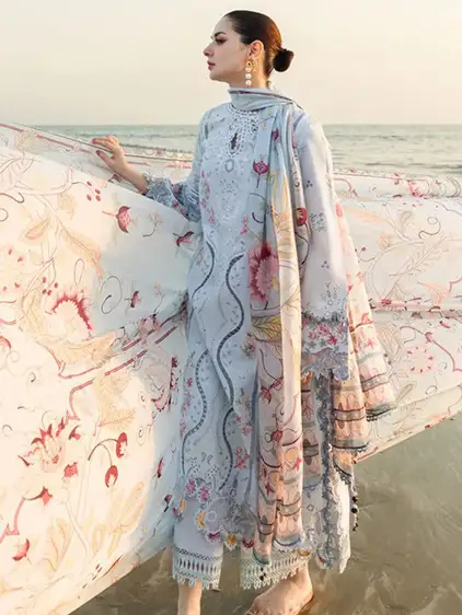 Qalamkar Premium Edition – Dhank 3Pc Unstitched Suit Qalamkar Premium Edition Dhank 3Pc Unstitched Suit with heavy embroidery, digital printed shawl, and dyed trouser – Pakistani winter designer wear 2025