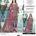 Zarmeen & Emaan Winter Collection 2025 – embroidered linen shirt, wool shawl dupatta, embroidered trouser – 12 designs per set – Pakistani unstitched suits for women