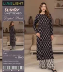 Lime Light Winter 2Pc Designer Linen Collection 2025 – printed fancy linen shirt and trouser – 9 designs – Pakistani unstitched suits for women