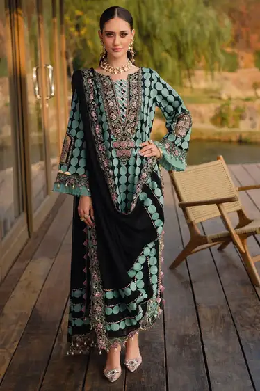 Charizma Premium Linen 3Pc Unstitched Suit with Heavy Embroidery & Digital Printed Dupatta Charizma 3Pc unstitched premium linen suit with embroidered patches and digital printed dupatta – Pakistani designer wear 2025