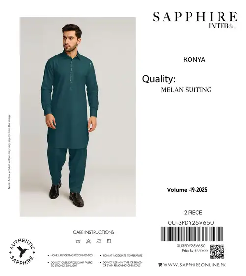 Sapphire Mens Melan Suiting Unstitched Winter Collection 2025 Sapphire Mens 4-meter unstitched melan suiting fabric, premium quality menβs winter collection 2025.