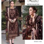 Aneela 3 -Piece Unstitched Premium Dhank Suit
